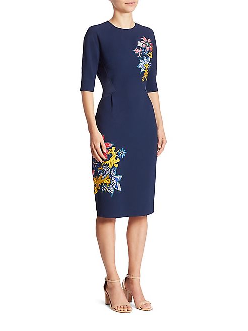 Mary Katrantzou - Gambit Embroidered Dress