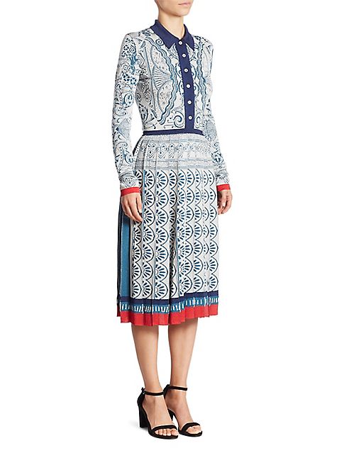 Mary Katrantzou - Briscola Knit Shirtdress