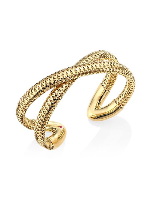 Roberto Coin - Primavera 18K Yellow Gold Crisscross Cuff