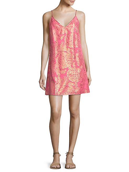 Lilly Pulitzer - Lela Coral Reef Silk Sheath Dress