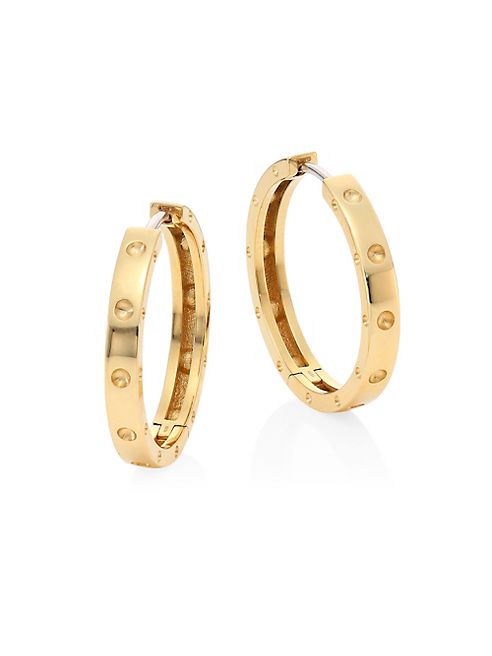 Roberto Coin - Symphony 18K Yellow Gold Hoop Earrings/0.75