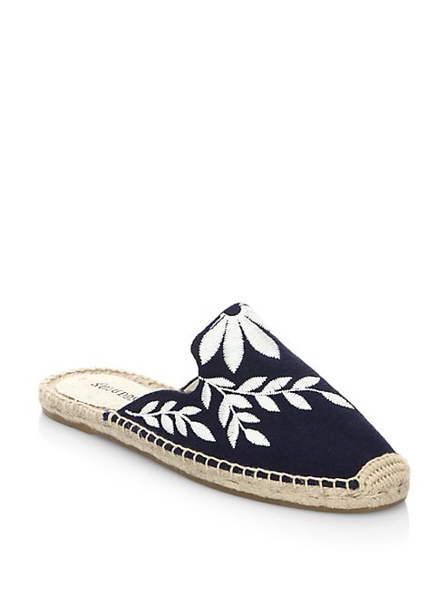 Soludos - Embroidered Floral Mule