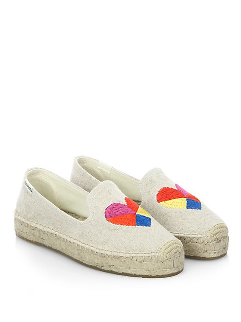 Soludos - Heart Platform Canvas Espadrilles