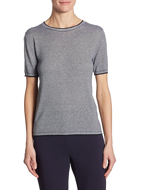 Max Mara - Stampa Silk & Cashmere Tee