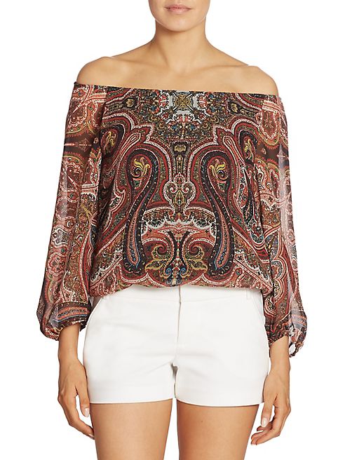 Alice + Olivia - Alta Peasant Top