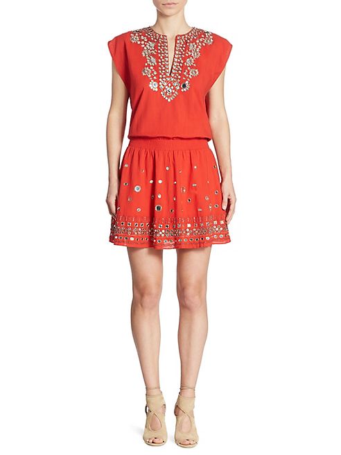 Alice + Olivia - Pimmy Smocked Waist Dress