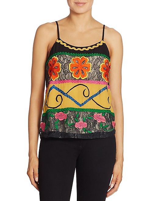 Alice + Olivia - Moran Embroidered Camisole