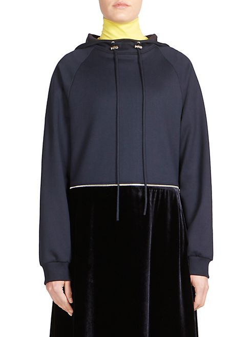 Cédric Charlier - Hooded Sweatshirt Dress