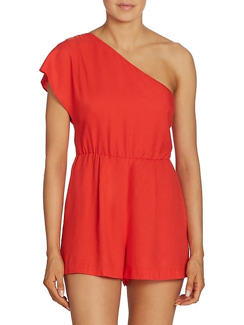 Alice + Olivia - Brisa One-Shoulder Romper