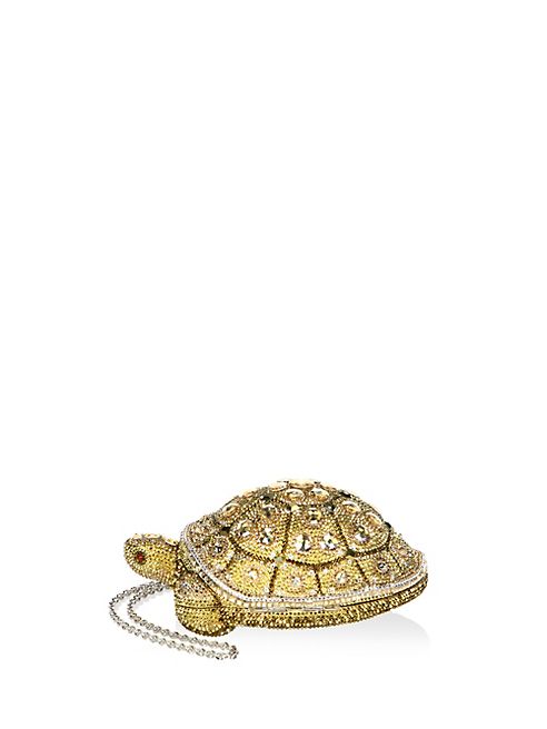 Judith Leiber - Crystal Embellished Turtle Clutch Bag