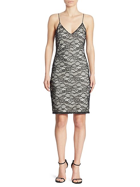 Alice + Olivia - Stila Lace Slip Dress