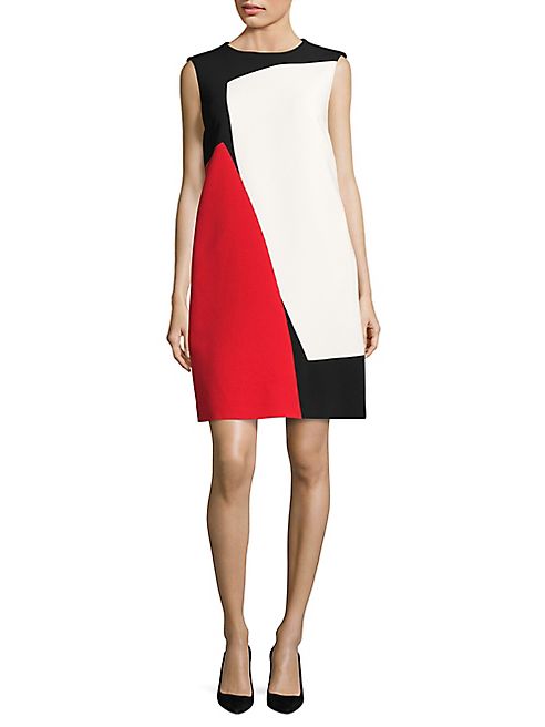 Escada - Danissas Mondrian Colorblock Shift Dress