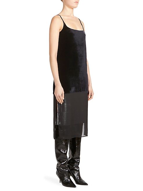 Cédric Charlier - Velvet Slip Dress