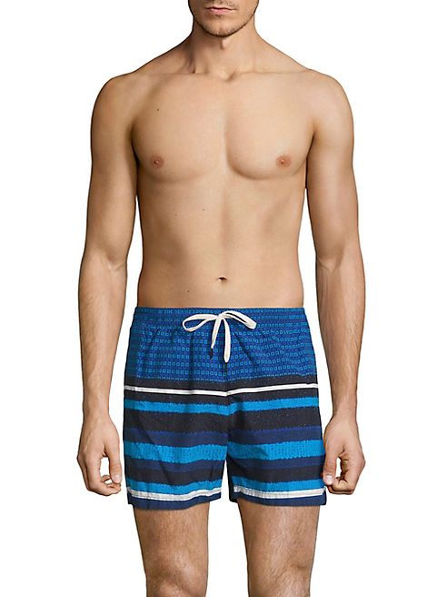 Dan Ward - Striped Swim Trunks