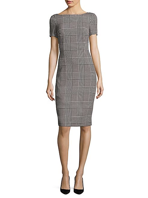 Escada - Dhurini Plaid Sheath Dress