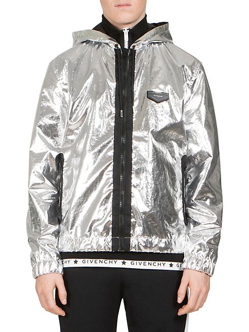 Givenchy - Metallic Hooded Windbreaker