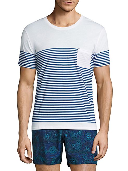 Dan Ward - Striped Cotton Regular-Fit Tee