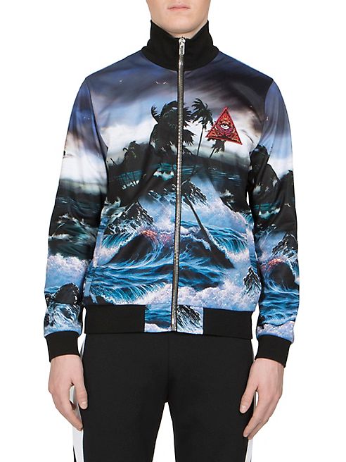 Givenchy - Patch Hawaii-Print Zip Jacket