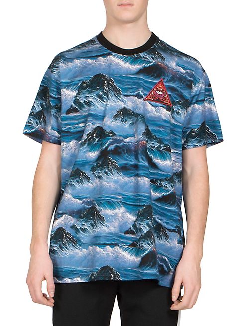 Givenchy - Cuban Hawaii-Print Patch Tee