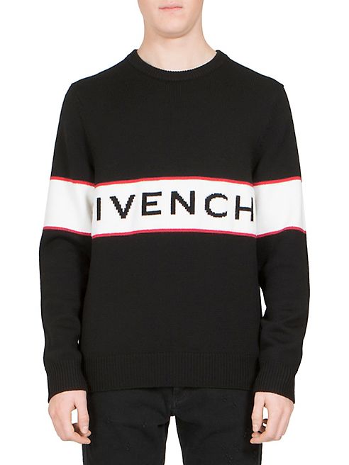 Givenchy - Middle Logo Tape Wool Sweater