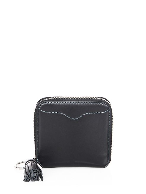 Rebecca Minkoff - Tassel Trim Mini Leather Wallet