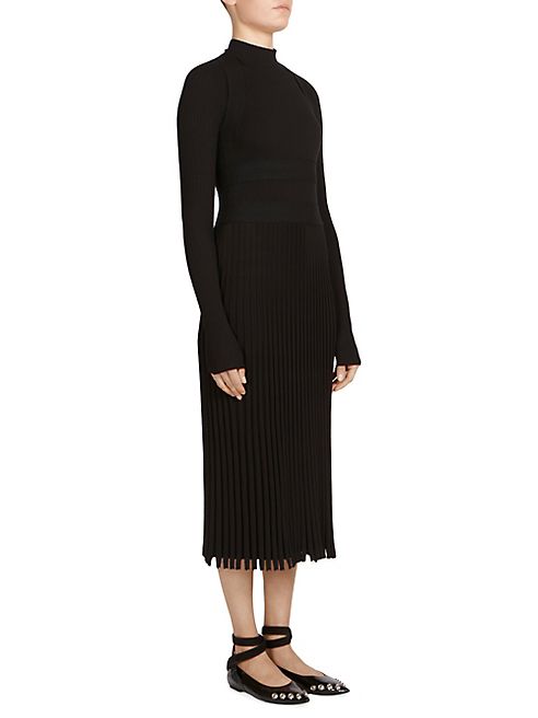 Cédric Charlier - Ribbed Turtleneck Dress