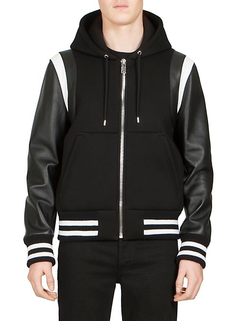 Givenchy - Mixed Media Zip Hoodie