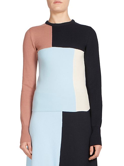 Cédric Charlier - Wool & Cashmere Colorblock Sweater