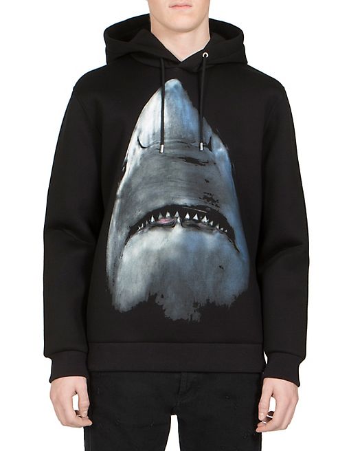 Givenchy - Shark-Print Neoprene Hoodie