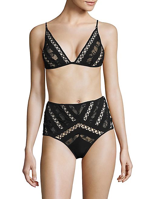 Zimmermann - Tulsi Two-Piece Lace Panel Bikini