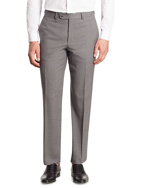 Saks Fifth Avenue Collection - Tonal Plaid Wool Pants