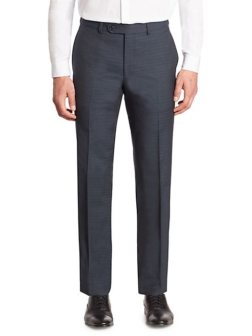 Saks Fifth Avenue Collection - Tonal Plaid Wool Pants