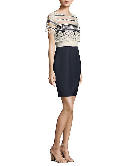 Elie Tahari - Carline Crochet Dress