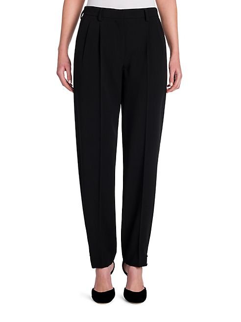 Giorgio Armani - Lana Ankle-Tab Virgin Wool Pants