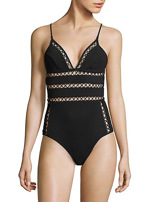 Zimmermann - Paradiso One-Piece Bonded Lattice Swimsuit