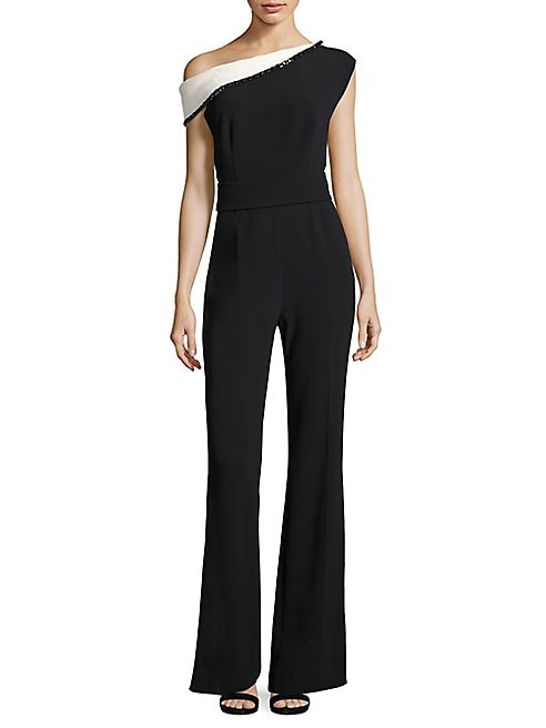 Escada - Talless Asymmetrical Off-The-Shoulder Jumpsuit