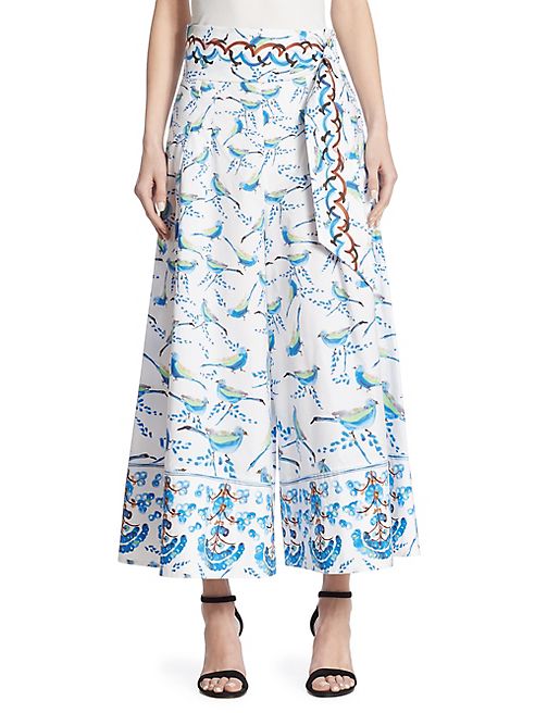 Peter Pilotto - Bird-Print Cotton Trouser