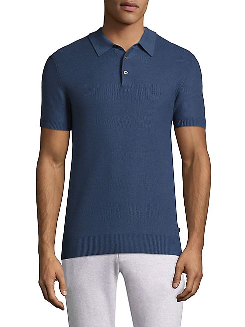 Michael Kors - Silk & Cotton Denim Polo