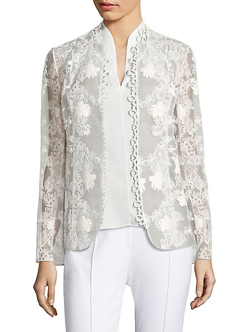 Elie Tahari - Tori Embroidered Jacket