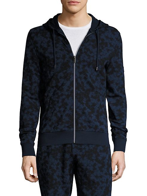 Michael Kors - Subtle Camouflage Print Zipper Hoodie