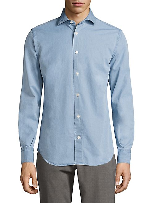 Eleventy - Cotton Chambray Shirt