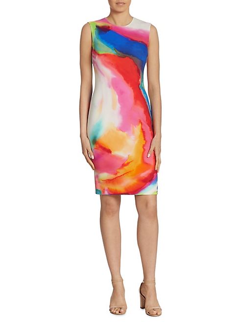 Ralph Lauren Collection - Claudette Splash-Print Dress