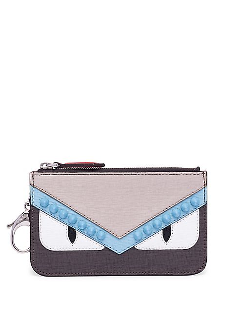 Fendi - Monster Leather Key Case Pouch