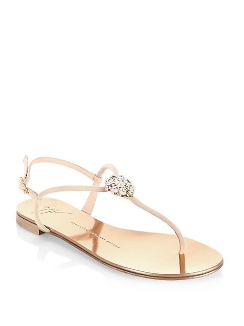 Giuseppe Zanotti - Nuvo Rock Swarovski Flat Sandals