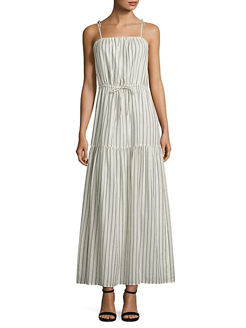 Joie - Theodorine Striped Cotton Maxi Dress