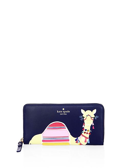 Kate Spade New York - Spice Things Up Camel Lacey Leather Wallet