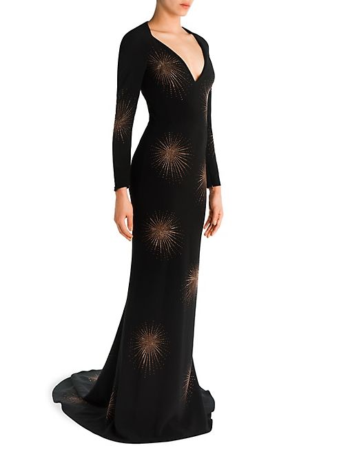 Stella McCartney - Embellished Deep V-Neck Gown