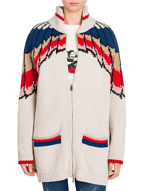 Stella McCartney - Wool Zip Front Cardigan