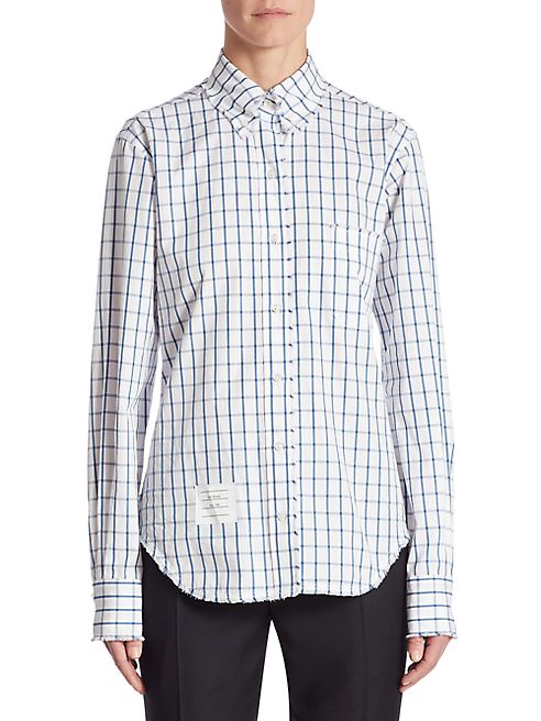 Thom Browne - Checked Button Front Shirt