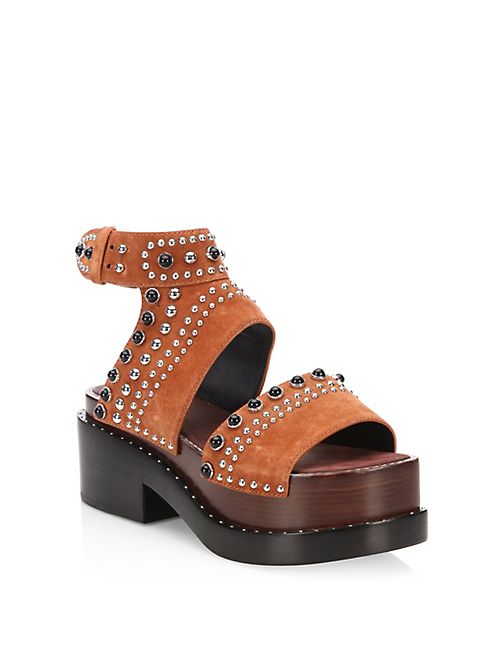 3.1 Phillip Lim - Nashville Studded Suede Platform Sandals